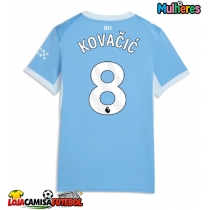 Camisa de Futebol Manchester City Mateo Kovacic #8 Equipamento Principal Mulheres 2026-27 Manga Curta